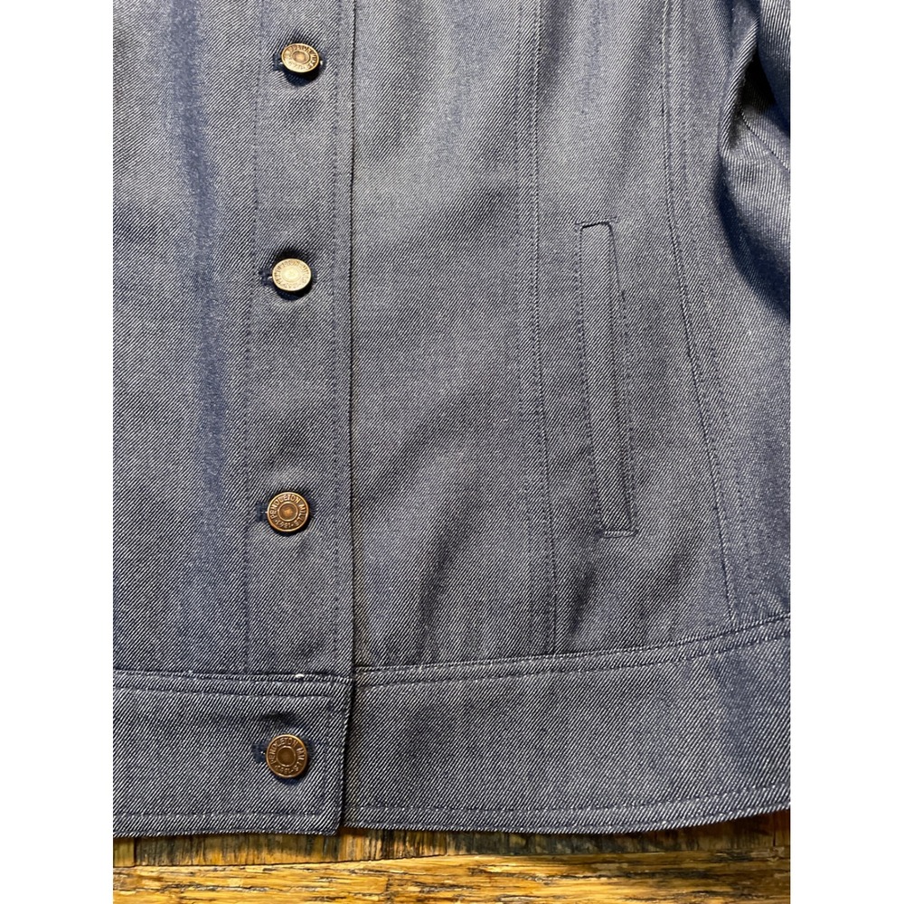 Pendleton Denim Jacket Button Front Collared West… - image 4
